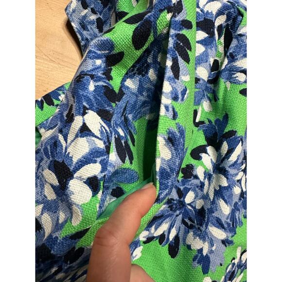 J.CREW WOMEN 4 FLORAL COTTON DRESS SLEEVELESS SUMMER PREPPY WEDDING SPRING TRIP - Picture 12 of 12
